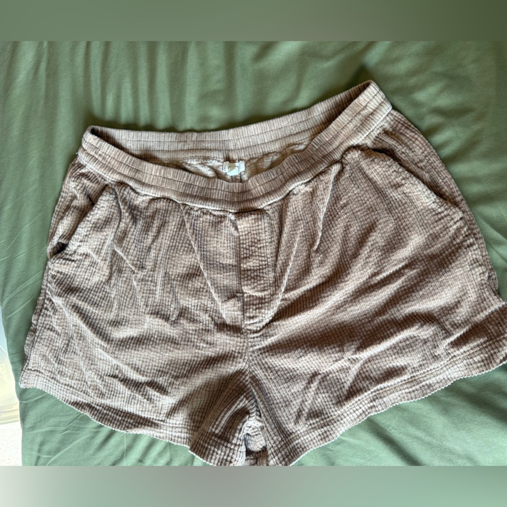 Aerie corduroy tan shorts